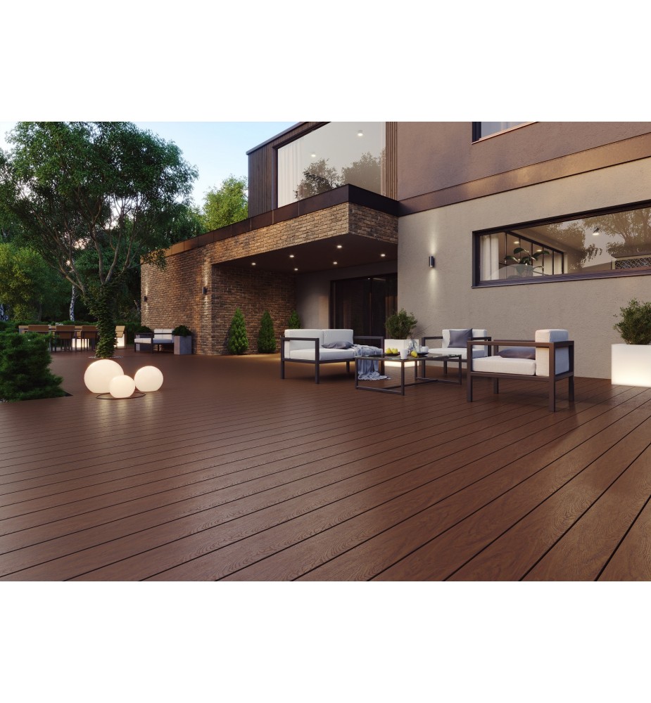 Deska tarasowa kompozytowa Forest Plus 28 x 160 Garapa - Hardwood.pl