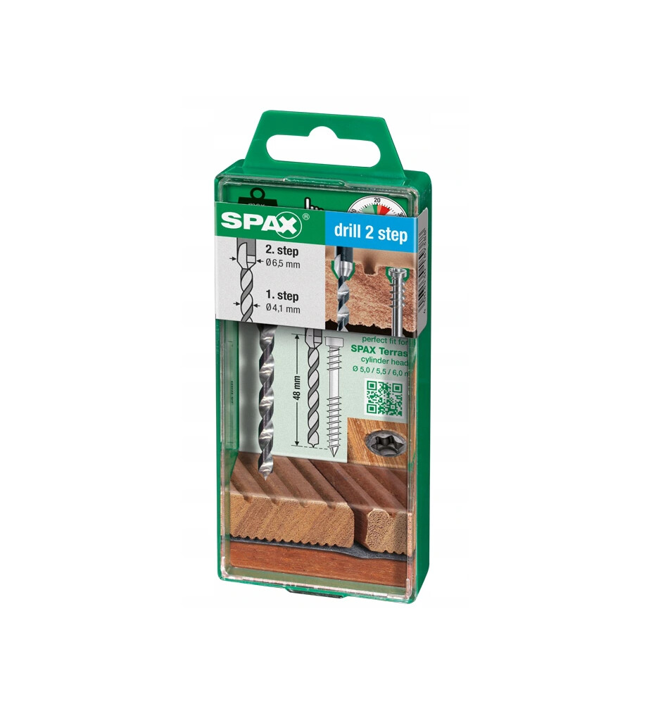 Wiertło SPAX Drill 2 Step 4,1/6,5 mm do wkrętów tarasowych