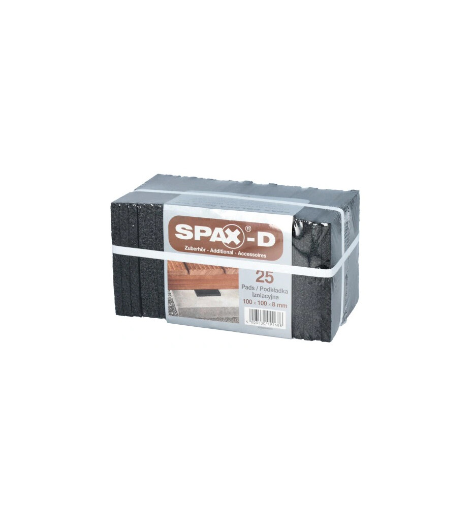 Podkładki pod legary SPAX 100×100×8 mm – 25 szt