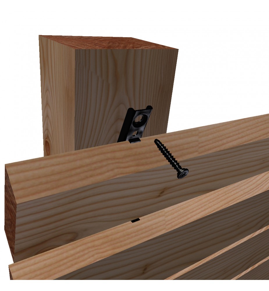 SIHGA FASSADENCLIP FCS 115x17 - ukryty montaż elewacji drewnianej - Hardwood.pl